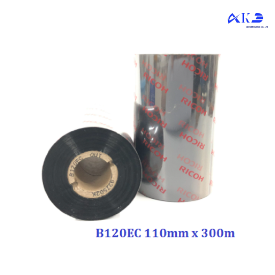 RICOH B120EC  Ruy băng mực in mã vạch Resin  110mm x 300m